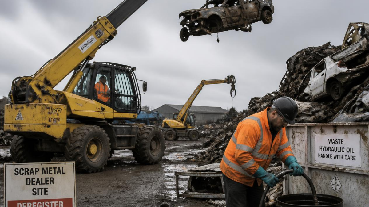 Skrota en teleskoptruck – vad gäller?